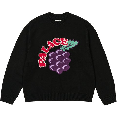 Palace GRAPE KNIT BLACK - $198.00