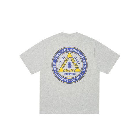Palace HI YA T-SHIRT GREY MARL - Colorway