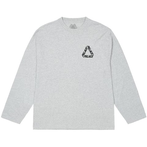 Palace P3 LONGSLEEVE GREY MARL - $58.00