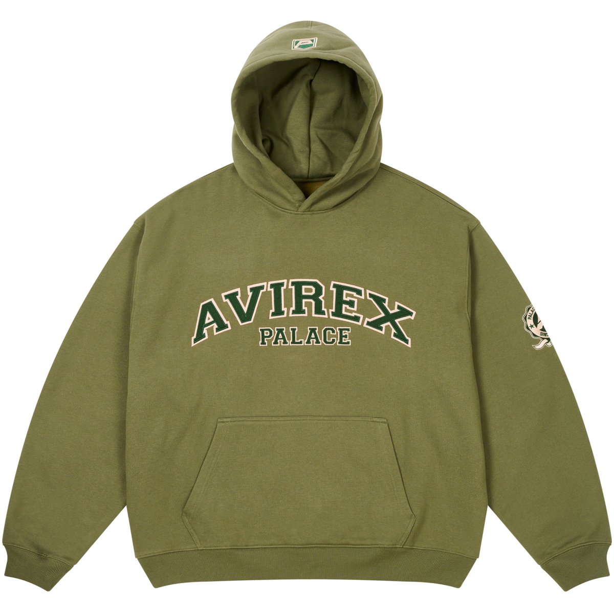 PALACE AVIREX HOOD THE DEEP GREEN