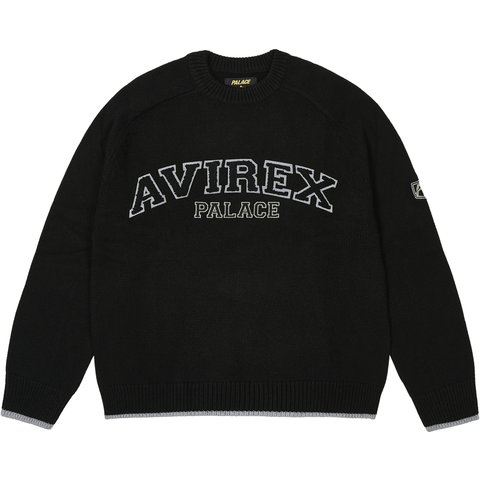 Palace PALACE AVIREX KNIT BLACK - $198.00
