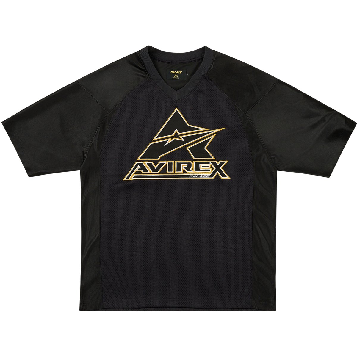 PALACE AVIREX MESH JERSEY BLACK