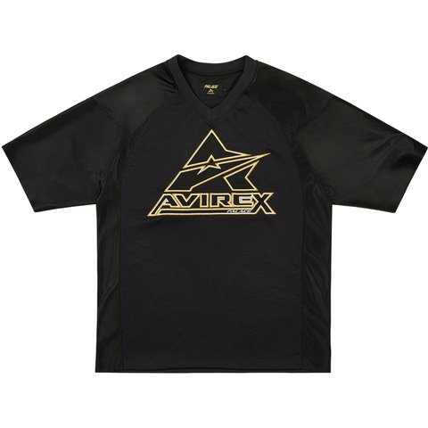 Palace PALACE AVIREX MESH JERSEY BLACK - $138.00
