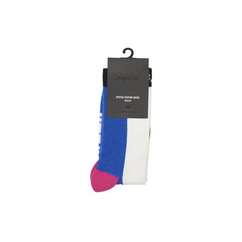 Palace PALACE RAPHA MERINO SOCKS WHITE / BLUE / PINK - Colorway