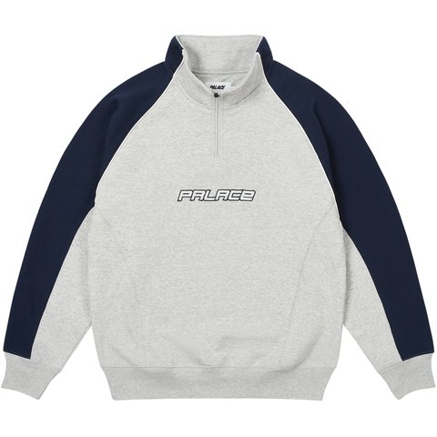 Palace PALSTAR 1/4 ZIP GREY MARL - $168.00