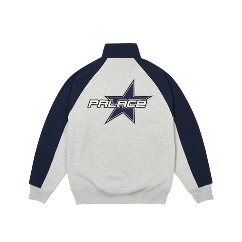 Palace PALSTAR 1/4 ZIP GREY MARL - Colorway
