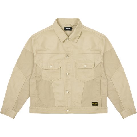 Palace PANEL DENIM JACKET STONEY GREY - $288.00