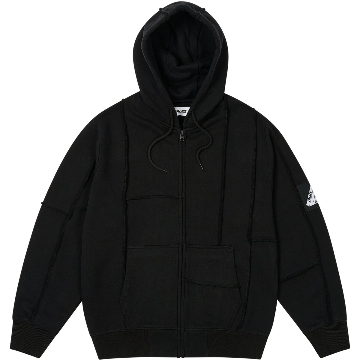 PATCH ME UP ZIP HOOD BLACK