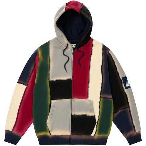 PATCH ME UP ZIP HOOD MULTI BRIGHTS