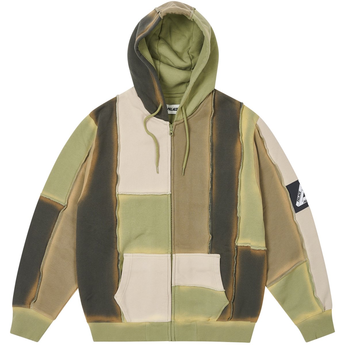 PATCH ME UP ZIP HOOD MULTI KHAKI
