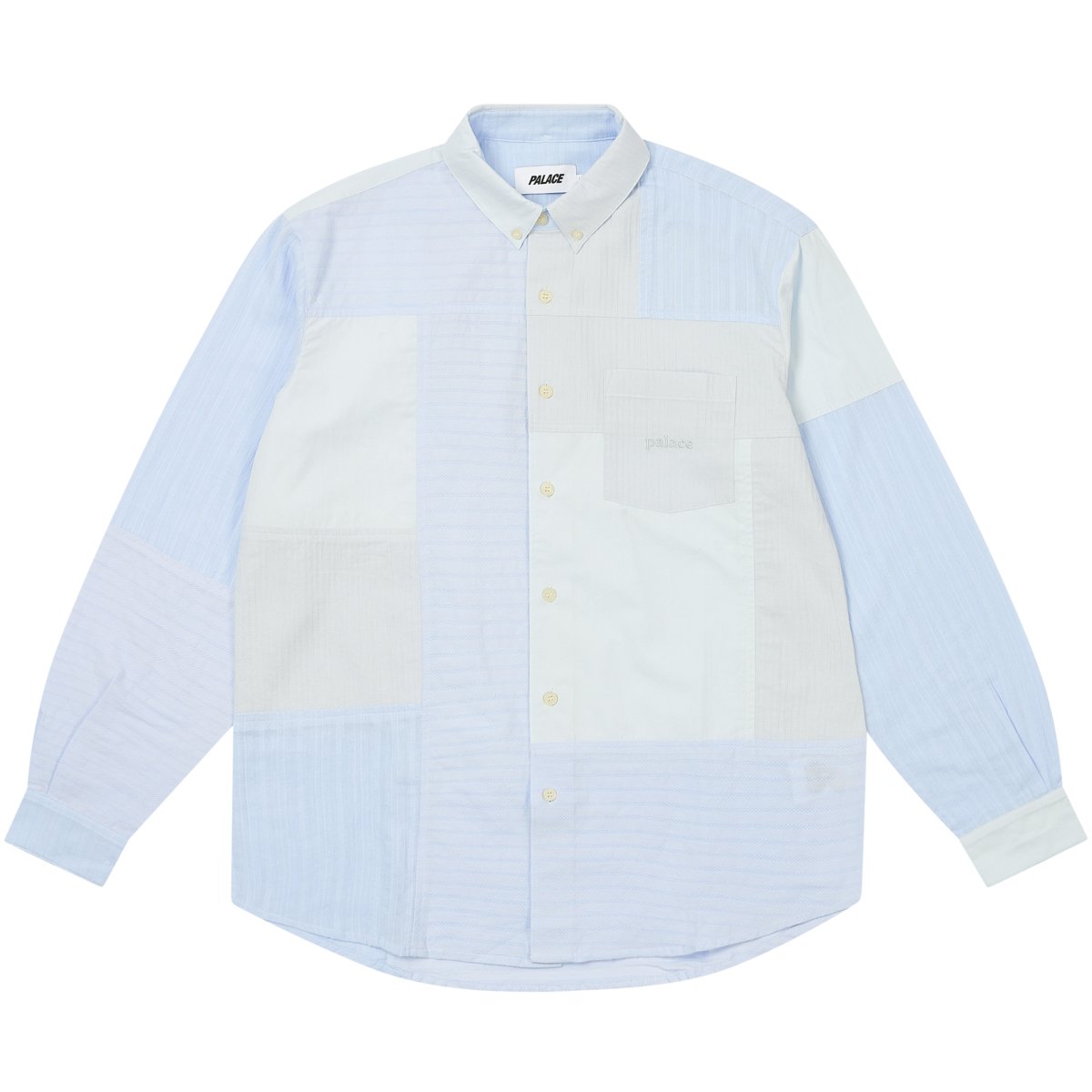 PATCHY SHIRT FAINT BLUE