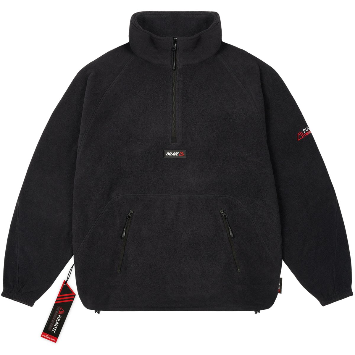 POLARTEC 1/2 ZIP JACKET BLACK