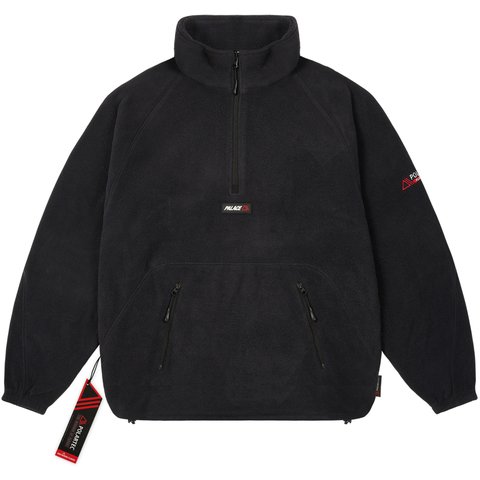 Palace POLARTEC 1/2 ZIP JACKET BLACK - $198.00