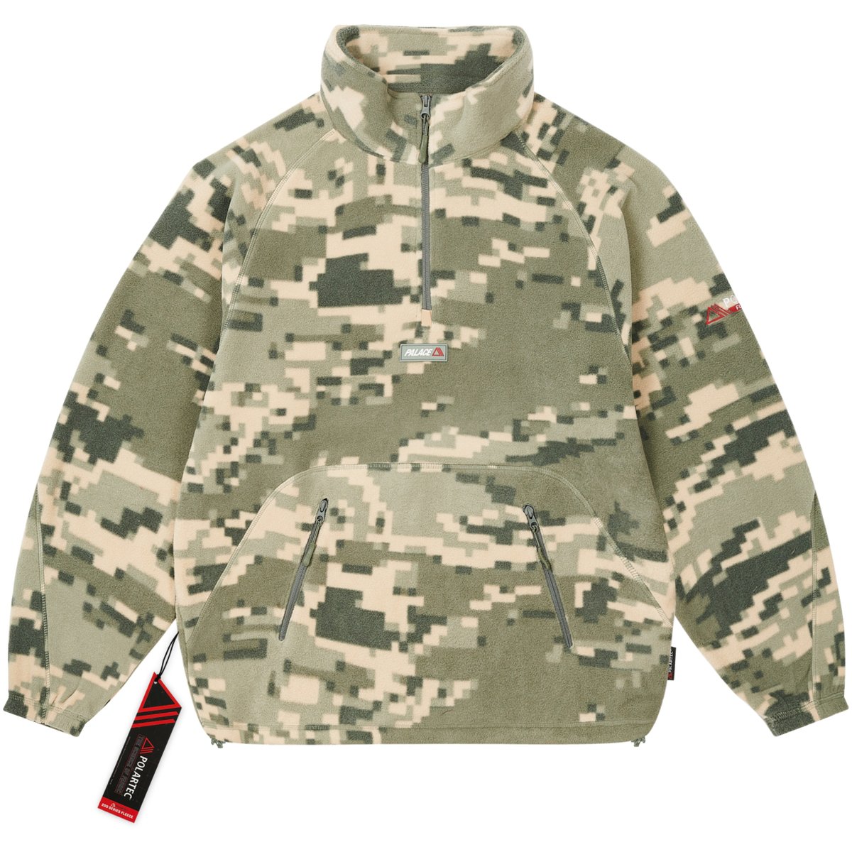 POLARTEC 1/2 ZIP JACKET TIGER DIGI CAMO