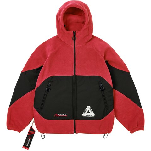 Palace POLARTEC 200 JACKET TOMATO RED - $258.00