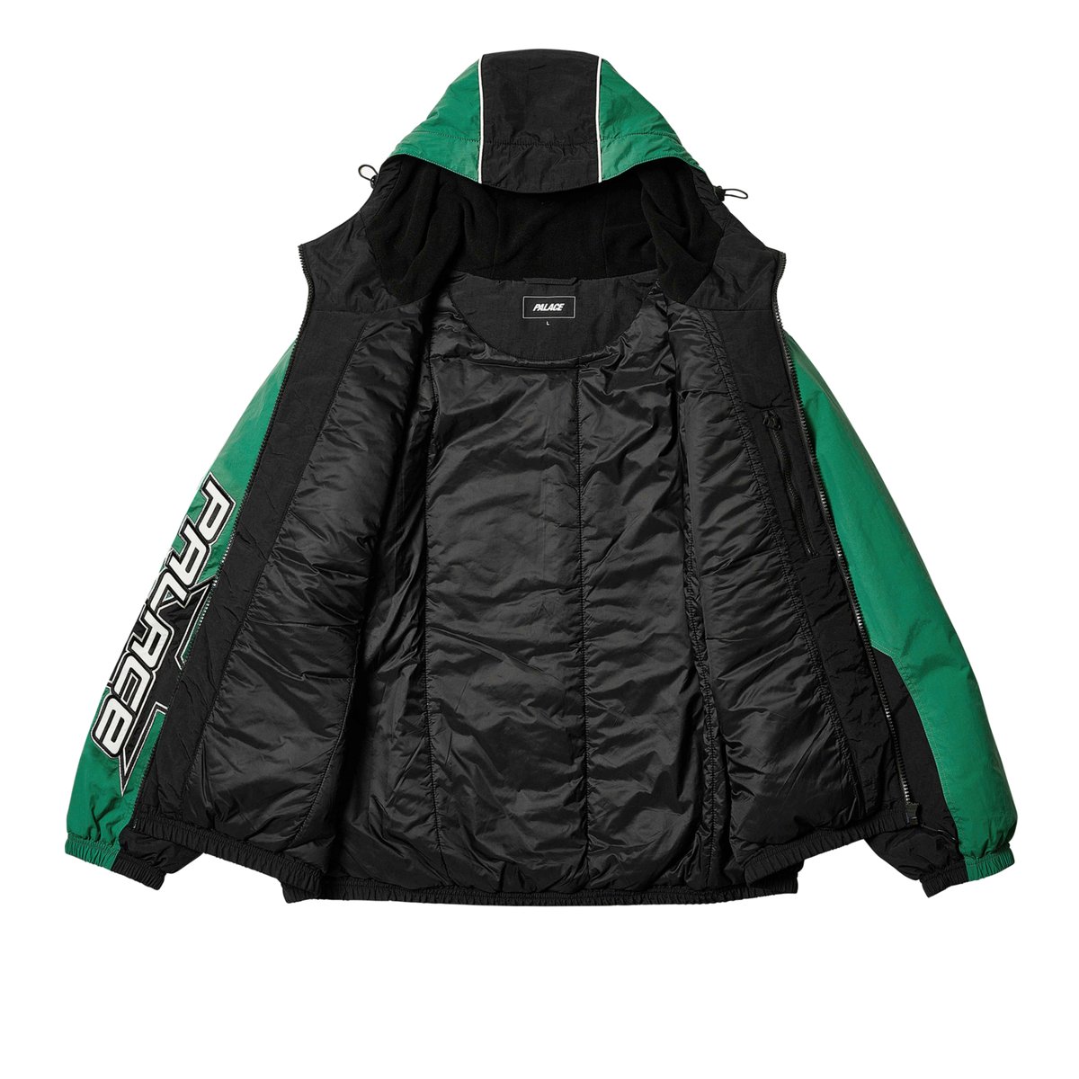 RS STARS JACKET BLACK / GREEN - Winter 2024 - Palace