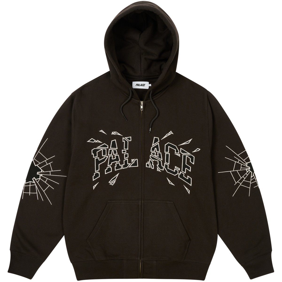 SHATTER ZIP HOOD BLACK