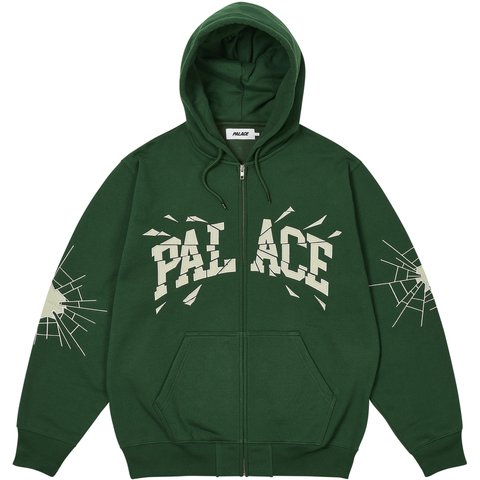 Palace SHATTER ZIP HOOD RACEY GREEN - $178.00