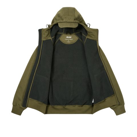Palace THERMAL BONDED CAP HOOD OLIVE - Colorway