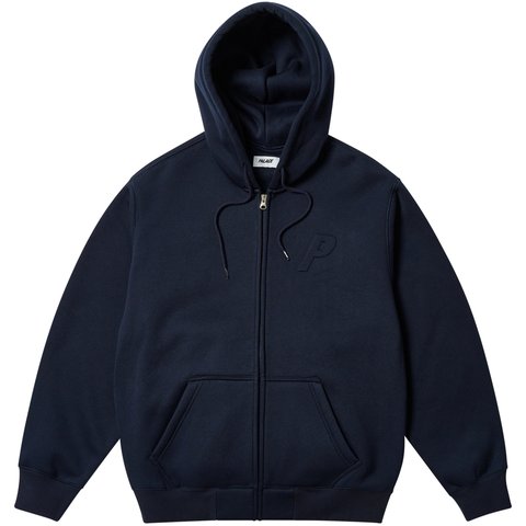 Palace THERMAL EMBOSSED P3 ZIP HOOD NAVY - $208.00