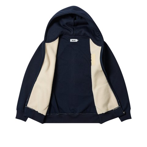 Palace THERMAL EMBOSSED P3 ZIP HOOD NAVY - Colorway