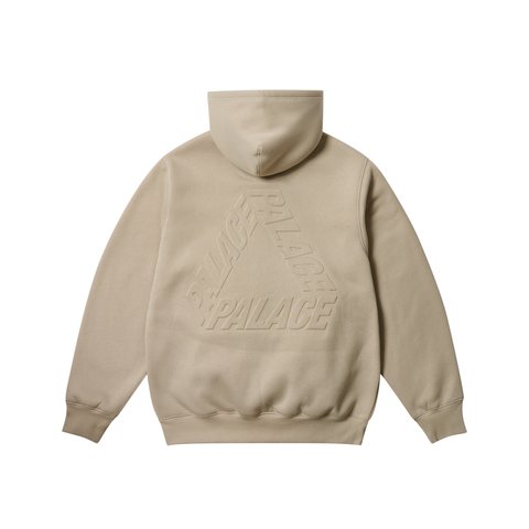 Palace THERMAL EMBOSSED P3 ZIP HOOD STONEY GREY - Colorway