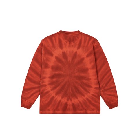 Palace TIE-DYE WAFFLE LONGSLEEVE BURNT ORANGE - Colorway