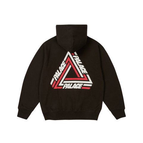 Palace TRI-LINE HOOD BLACK - Colorway