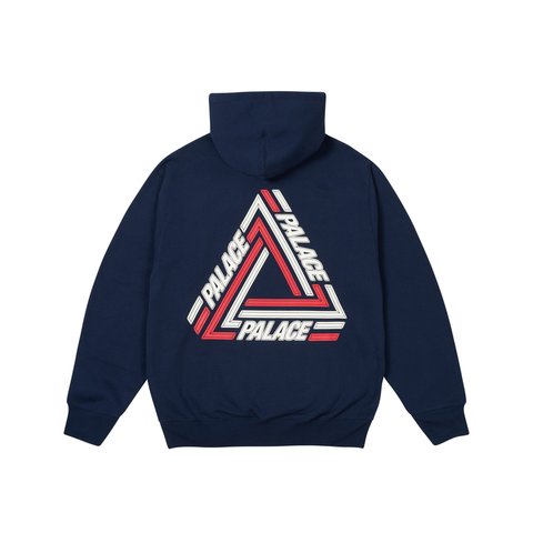 Palace TRI-LINE HOOD NAVY - Colorway