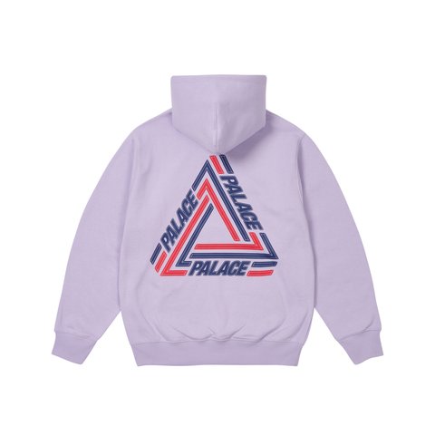 Palace TRI-LINE HOOD PASTEL PURPLE - Colorway