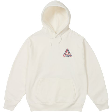 Palace TRI-LINE HOOD WHITE - $158.00