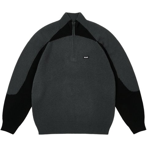 Palace TRIAL 1/4 ZIP KNIT BLACK - €188.00