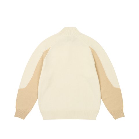 Palace TRIAL 1/4 ZIP KNIT SOFT WHITE - Colorway