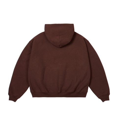 Palace UNISEX HOOD DARK BROWN - Colorway