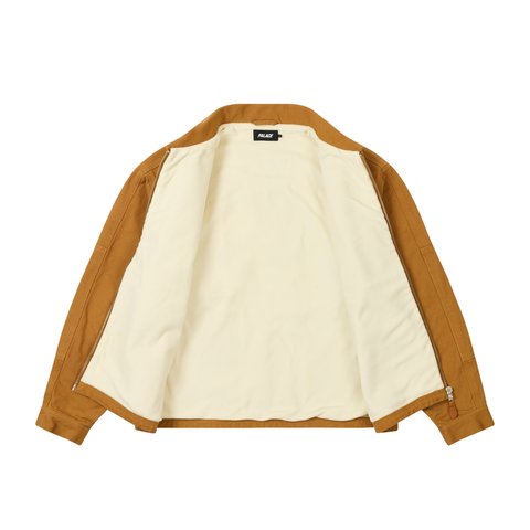 Palace UTILITY FLEECE JACKET BROWN - Colorway