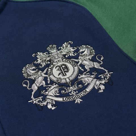 Palace CREST SWEAT NAVY / RACEY GREEN - Colorway