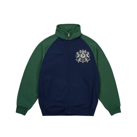 Palace CREST SWEAT NAVY / RACEY GREEN - Colorway