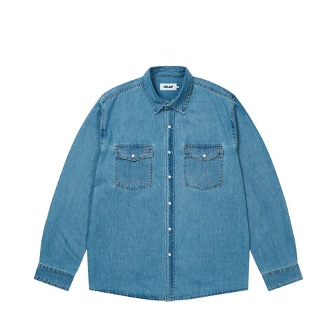 Palace DENIM WESTERN OVER SHIRT STONE WASH - Colorway
