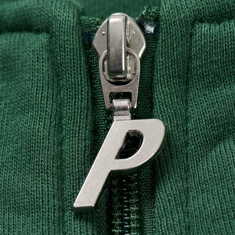 Palace FAST LOGO 1/4 ZIP RACEY GREEN - Colorway
