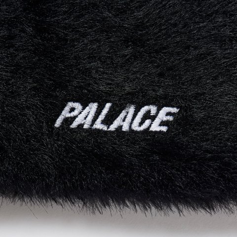 Palace FAUX MOHAIR P NEIN CUFF BEANIE BLACK - Colorway