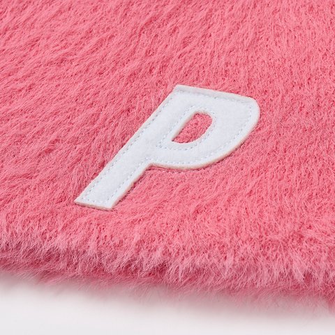 Palace FAUX MOHAIR P NEIN CUFF BEANIE POSH PINK - Colorway