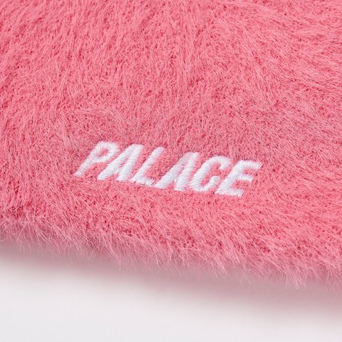 Palace FAUX MOHAIR P NEIN CUFF BEANIE POSH PINK - Colorway