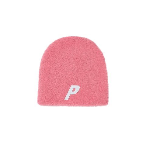 Palace FAUX MOHAIR P NEIN CUFF BEANIE POSH PINK - Colorway