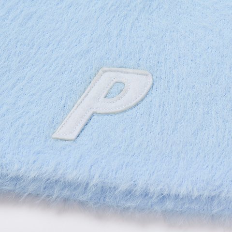 Palace FAUX MOHAIR P NEIN CUFF BEANIE SKYLINE BLUE - Colorway