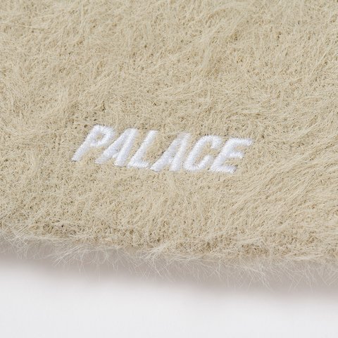 Palace FAUX MOHAIR P NEIN CUFF BEANIE STONEY GREY - Colorway