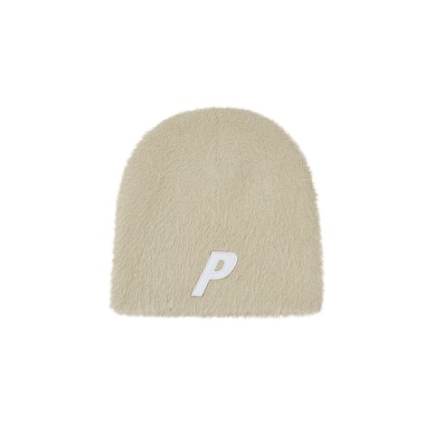 Palace FAUX MOHAIR P NEIN CUFF BEANIE STONEY GREY - Colorway