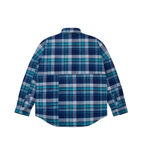 Palace LUMBER YAK PATCH OVERSHIRT BLUE - Colorway