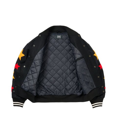 Palace MARK BODĒ VARSITY JACKET BLACK - Colorway