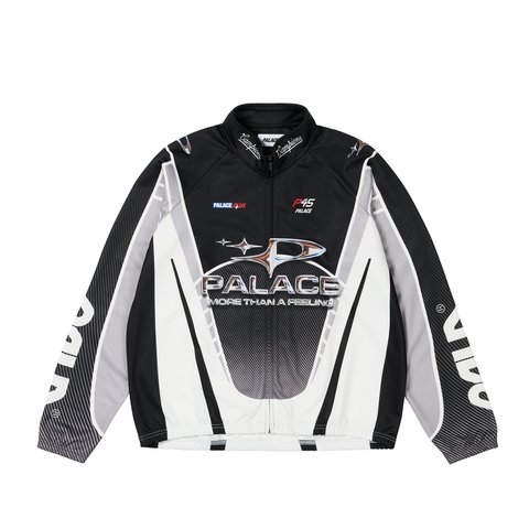 Palace MORE THAN A CYCLING ZIP JACKET BLACK / SILVER - Colorway