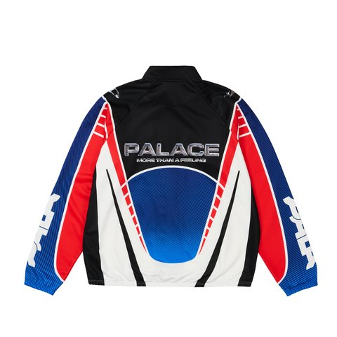 Palace MORE THAN A CYCLING ZIP JACKET RED / BLUE - Colorway